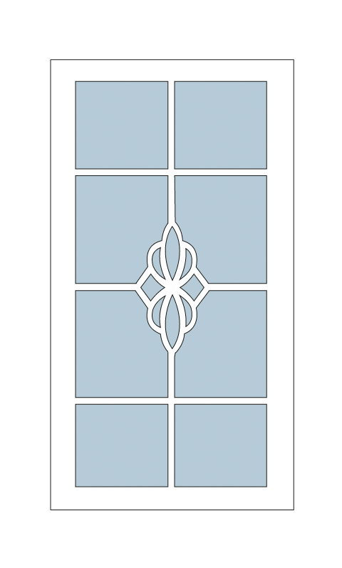 Декоративная раскладка (шпроссе) в стеклопакет пластикового окна